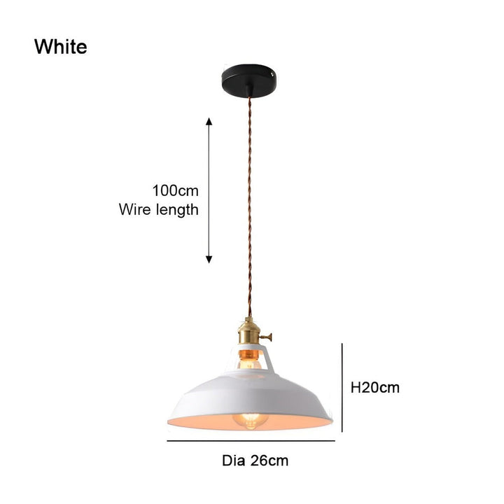 Flerfärgad LED hänglampa, industriell design, modern belysning för alla hem.