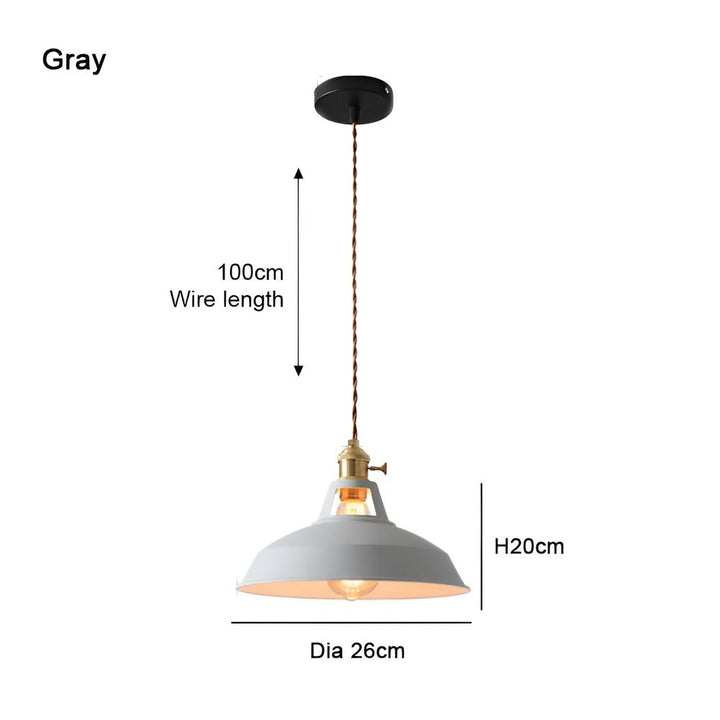 Funktionell industriell LED taklampa, färgglad, sprider ljus i hemmet.