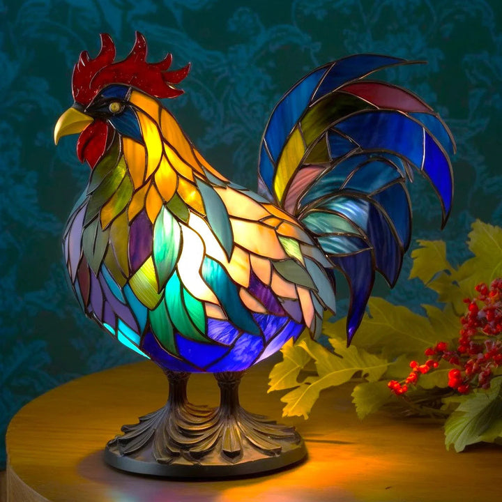 Konstnärlig presentidé: handgjord glasdekoration med färgstarkt fantasymotiv från VitraGlow.