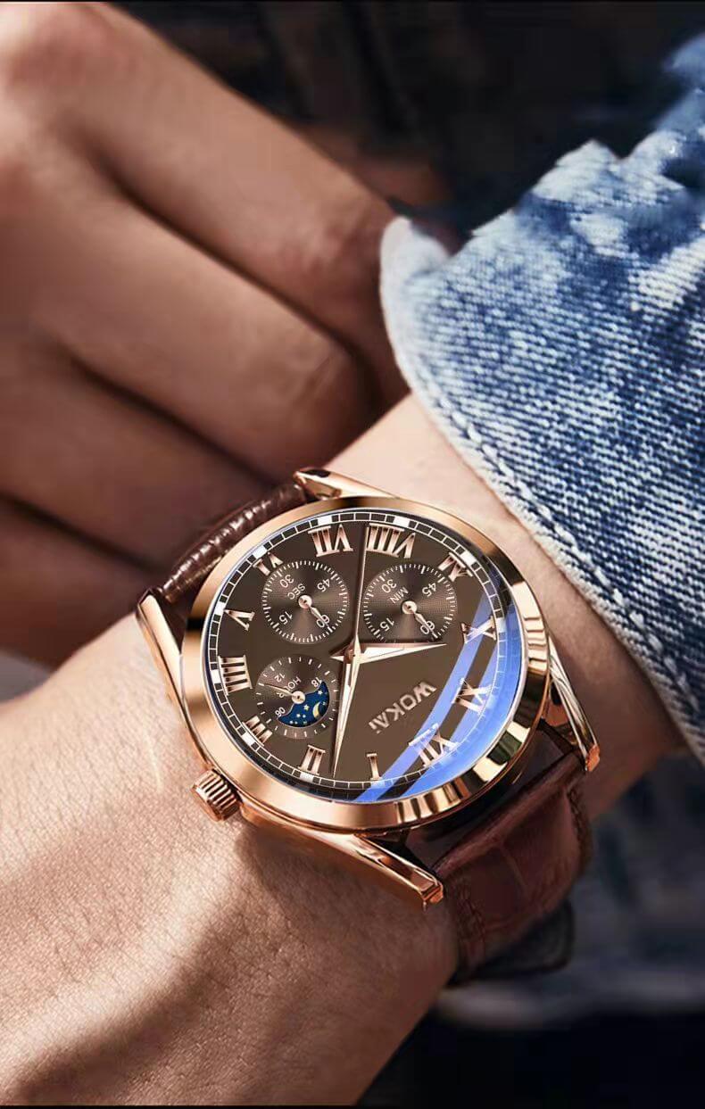 Elegant Rose Gold Quartz Watch