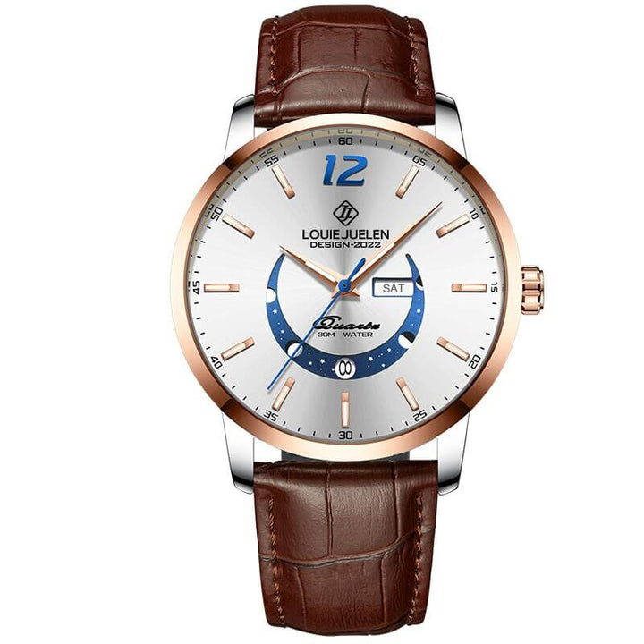 Elegant Luminous Moonphase Klocka