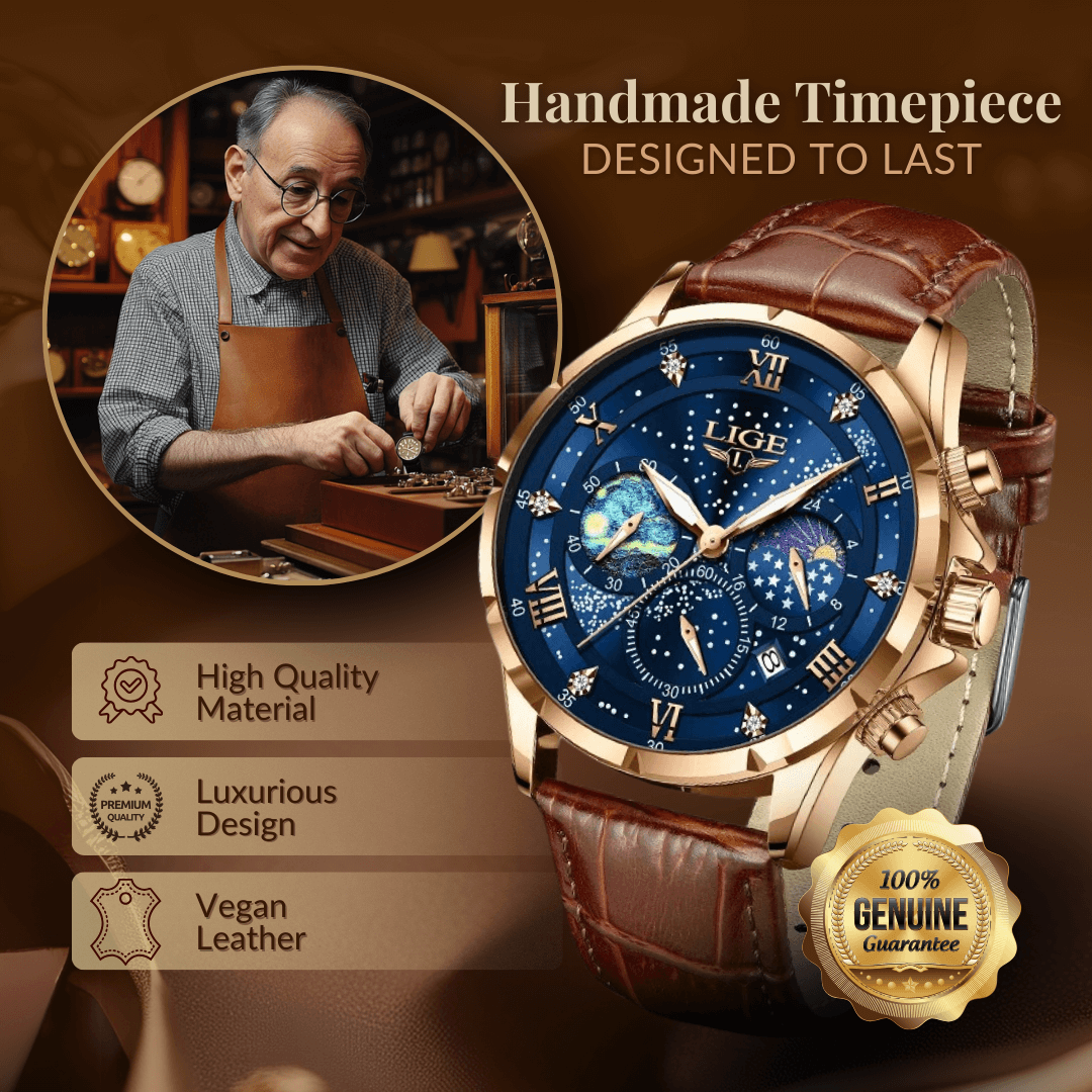 Elegant Moonphase Klocka