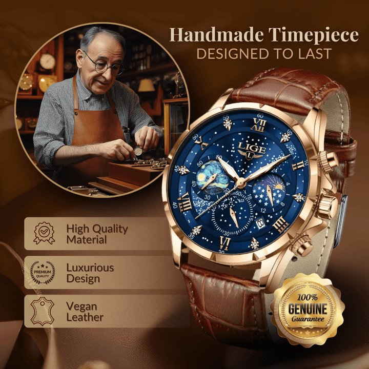 Elegant Moonphase Klocka