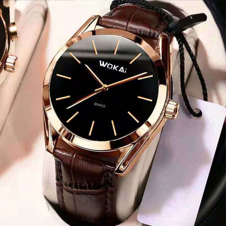 Elegant Rose Gold Quartz Watch