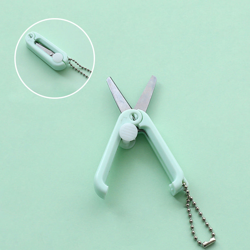 "Fällbar, bärbar sax i rostfritt stål för resor, hopfälld och öppen, olika färger, DIY verktyg, kompakt design"