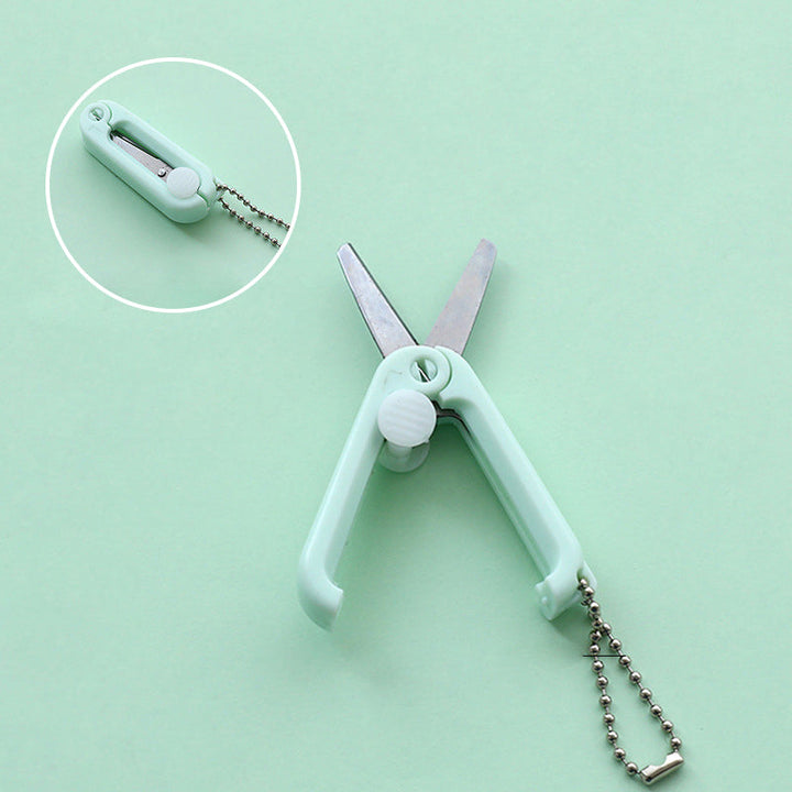 "Fällbar, bärbar sax i rostfritt stål för resor, hopfälld och öppen, olika färger, DIY verktyg, kompakt design"