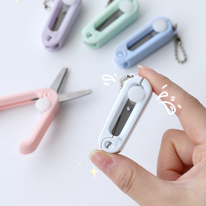 "Fällbar, bärbar sax i rostfritt stål för resor, hopfälld och öppen, olika färger, DIY verktyg, kompakt design"