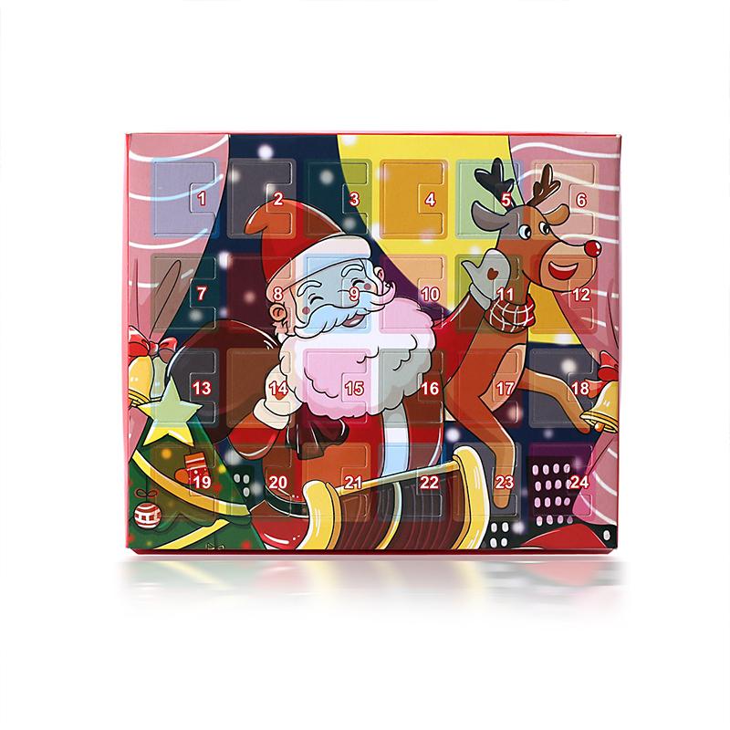 "Färgglad DIY armband adventskalender för tjejer, med varje dag en ny berlock, nickelfritt och anpassningsbart armband."