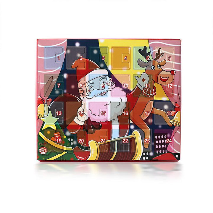 "Färgglad DIY armband adventskalender för tjejer, med varje dag en ny berlock, nickelfritt och anpassningsbart armband."