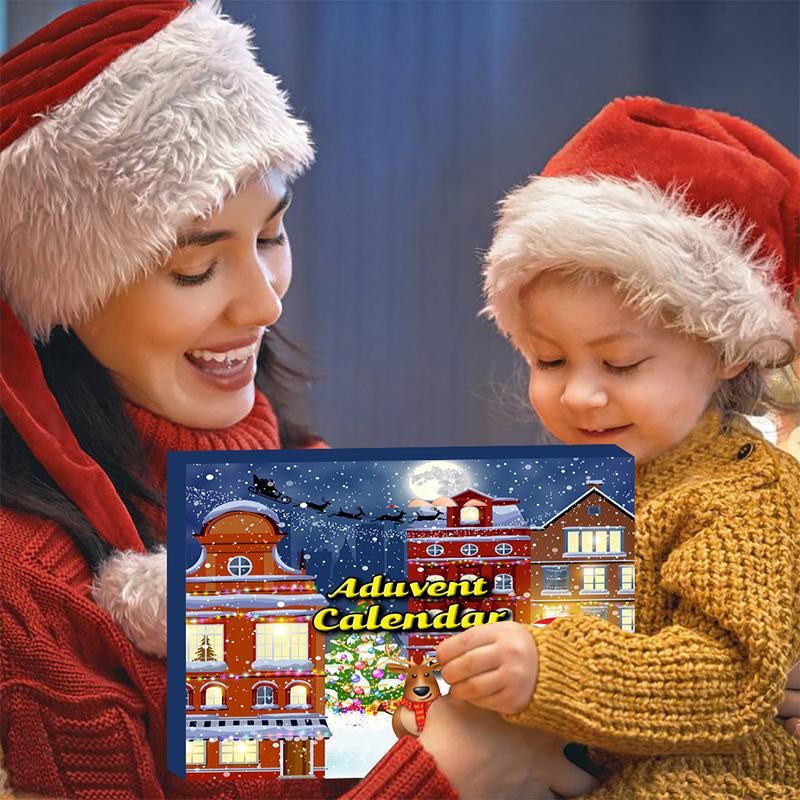 "Färgglad DIY armband adventskalender för tjejer, med varje dag en ny berlock, nickelfritt och anpassningsbart armband."