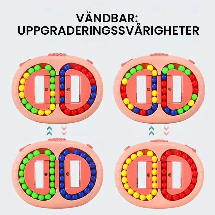 "Färgglad Magiska bönor Fidget Rubiks Kub för stressreducering, interaktiv lek med roterande bönor för barn och vuxna"