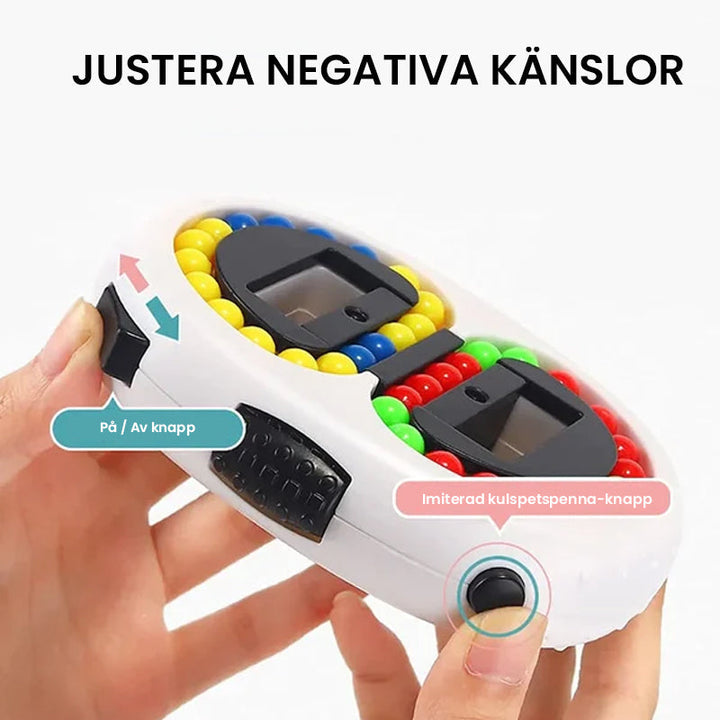 "Färgglad Magiska bönor Fidget Rubiks Kub för stressreducering, interaktiv lek med roterande bönor för barn och vuxna"