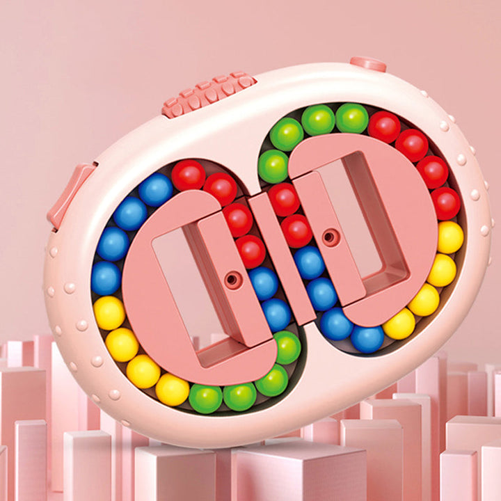 "Färgglad Magiska bönor Fidget Rubiks Kub för stressreducering, interaktiv lek med roterande bönor för barn och vuxna"