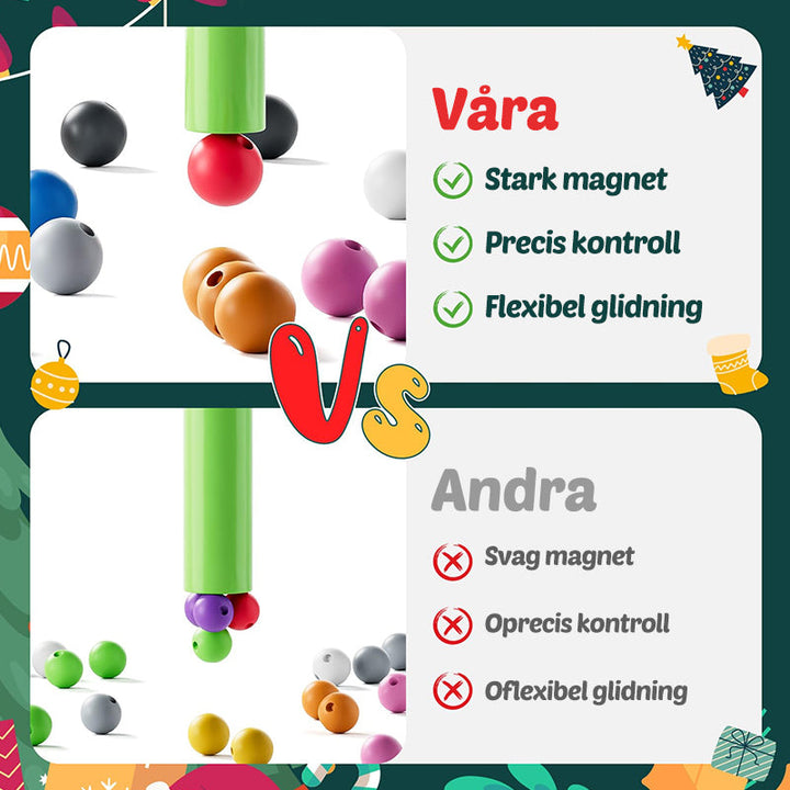 "Färgglad magnetisk träfärglabyrint för barn, pedagogisk leksak som förbättrar finmotorik och koordination."