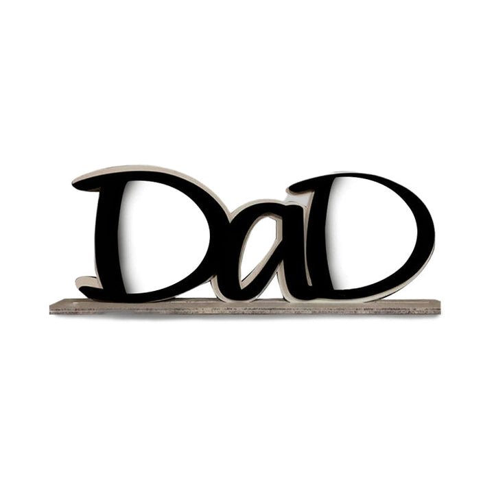 "Färgglad pappa tavelram i trä med rörande inskriptioner, perfekt present för fars dag eller födelsedag."