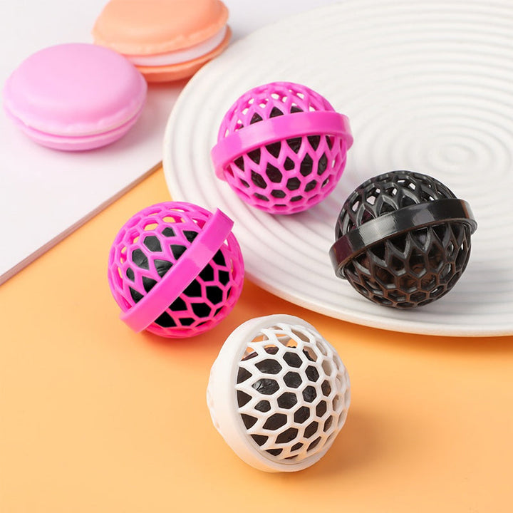 "Färgglad rengöringsboll för väskor, klibbig yta för effektiv smutshantering, perfekt för handväskor och ryggsäckar."