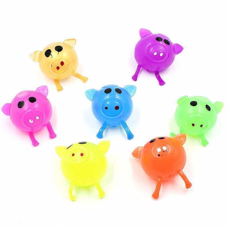 "Färgglad Squishy Splat leksak för stresslindring i termoplastiskt gummi, charmig och klämvänlig design, perfekt som gåva."