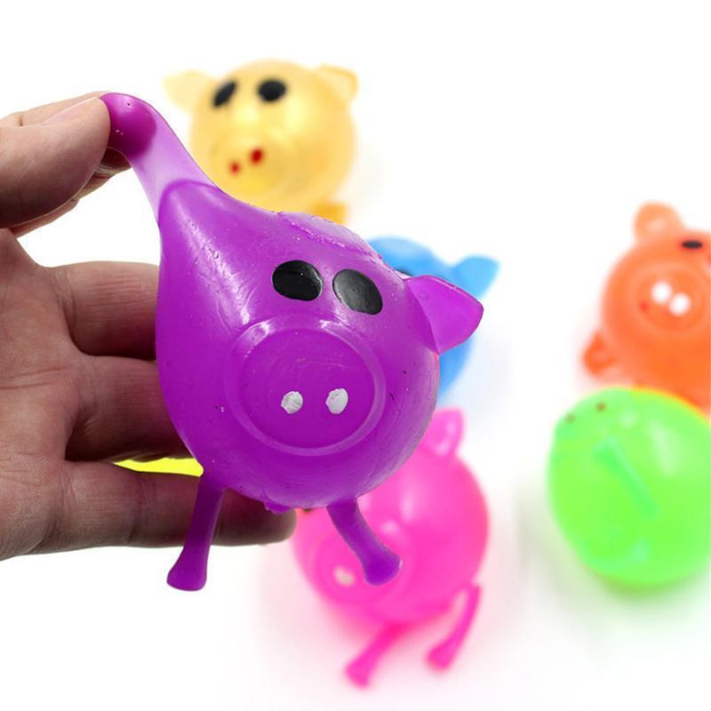 "Färgglad Squishy Splat leksak för stresslindring i termoplastiskt gummi, charmig och klämvänlig design, perfekt som gåva."
