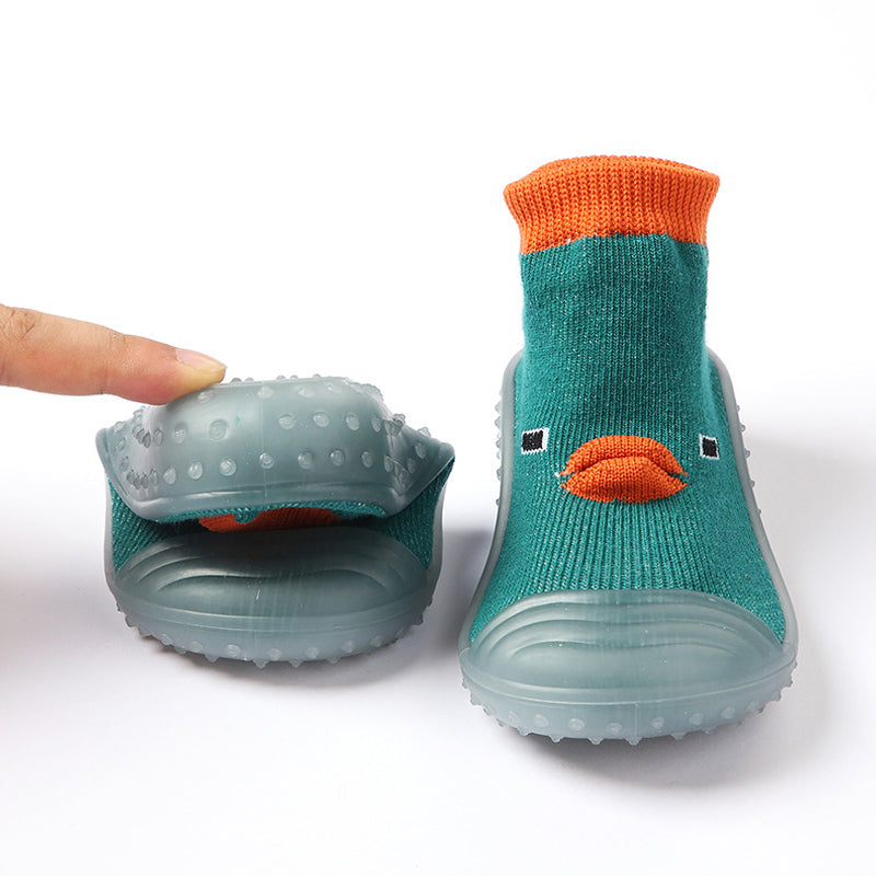 "Färgglada, bekväma barnsko för småbarn med halkfri sula, perfekt för lek och utforskning, enkel på- och avtagning."