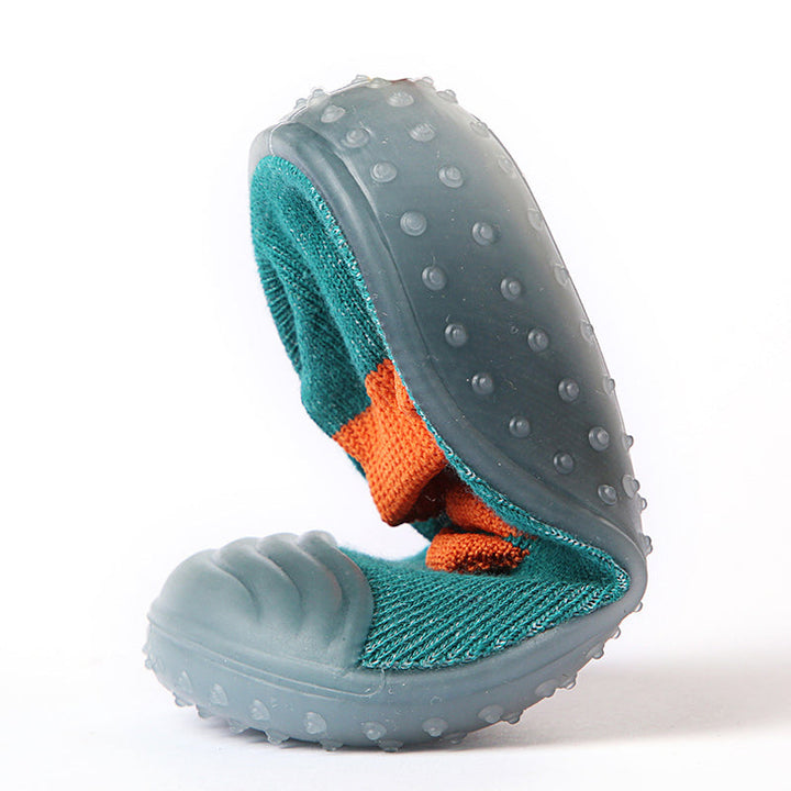 "Färgglada, bekväma barnsko för småbarn med halkfri sula, perfekt för lek och utforskning, enkel på- och avtagning."