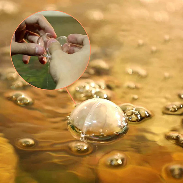 "Färgglada flytande akvariumdekorationer i blått och rött för trädgårdsdamm, justerbar position och säker användning."