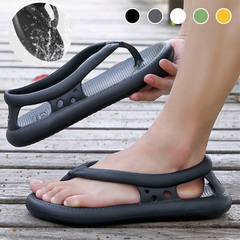 "Färgglada, halkfria damsandaler i EVA-material med flexibel sula, perfekt för stranden och sommardagar."