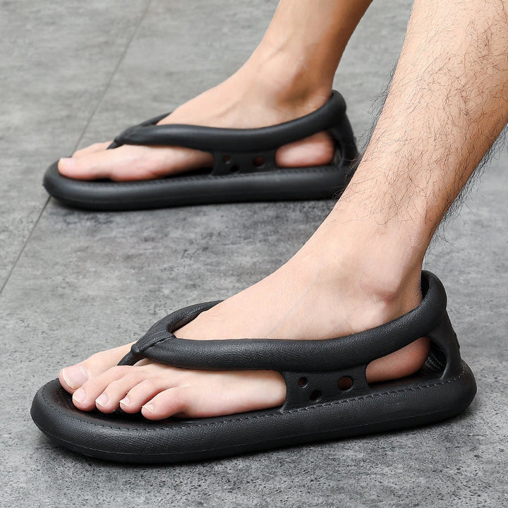 "Färgglada, halkfria damsandaler i EVA-material med flexibel sula, perfekt för stranden och sommardagar."