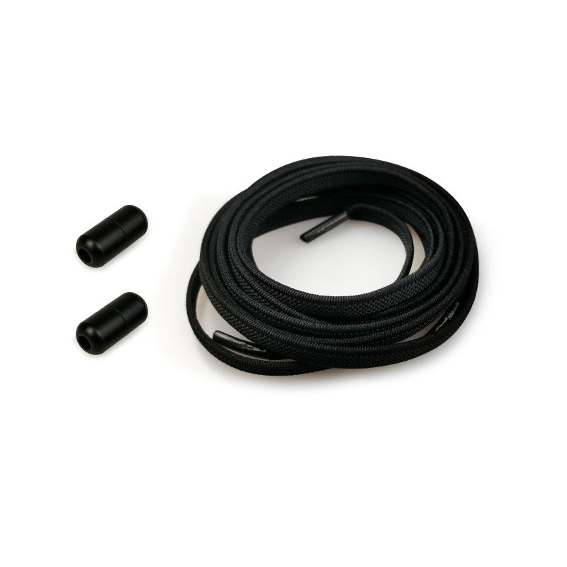 "Färgglada justerbara knytfria skosnören för damer, i elastiskt material med robust lås, visar randiga och enfärgade alternat