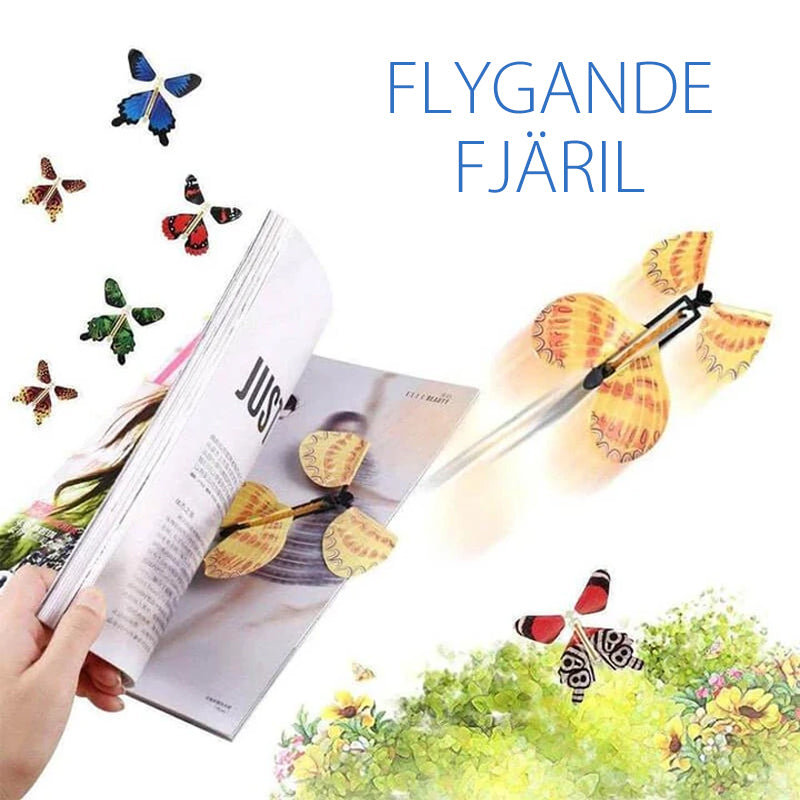 "Färgglada magiska flygande fjärilar i levande mönster, perfekt leksak för att överraska barn med realistisk flygupplevelse."