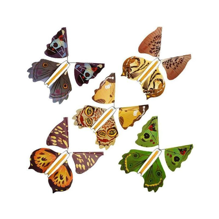 "Färgglada magiska flygande fjärilar i levande mönster, perfekt leksak för att överraska barn med realistisk flygupplevelse."