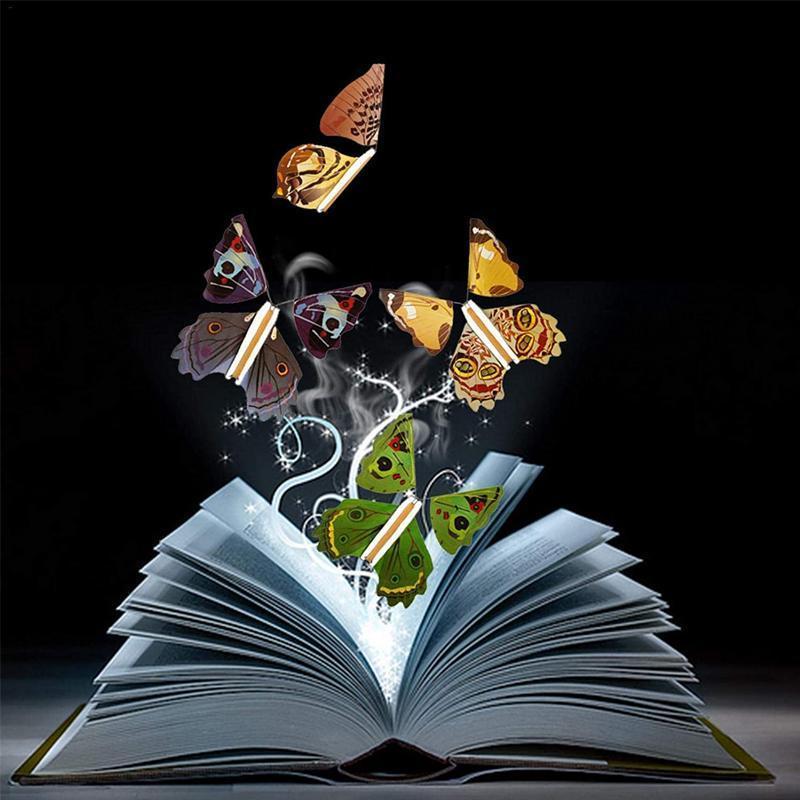 "Färgglada magiska flygande fjärilar i levande mönster, perfekt leksak för att överraska barn med realistisk flygupplevelse."