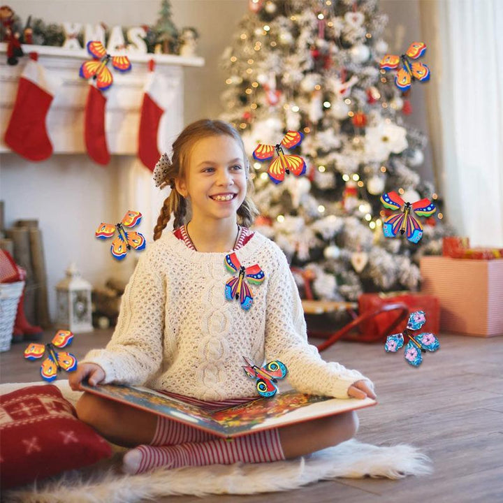 "Färgglada magiska flygande fjärilar i levande mönster, perfekt leksak för att överraska barn med realistisk flygupplevelse."