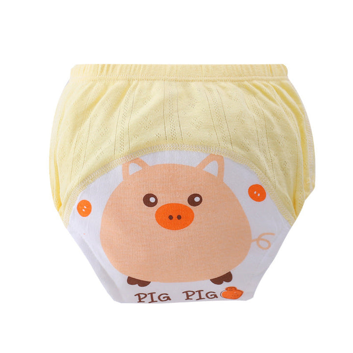 Färgglada unisex baby träningstrosor i bomull med djurmotiv som apa, elefant och kanin för småbarns pottyträning.