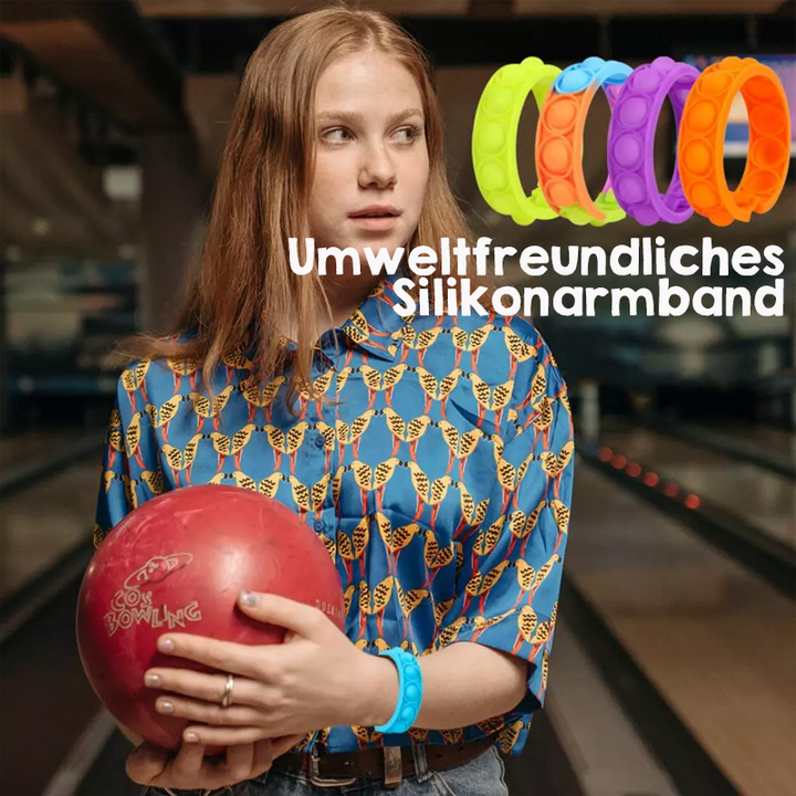 "Färggrannt unisex pop bubble armband, sensorisk leksak, med poppbara bubblor för stressavlastning och avkoppling."