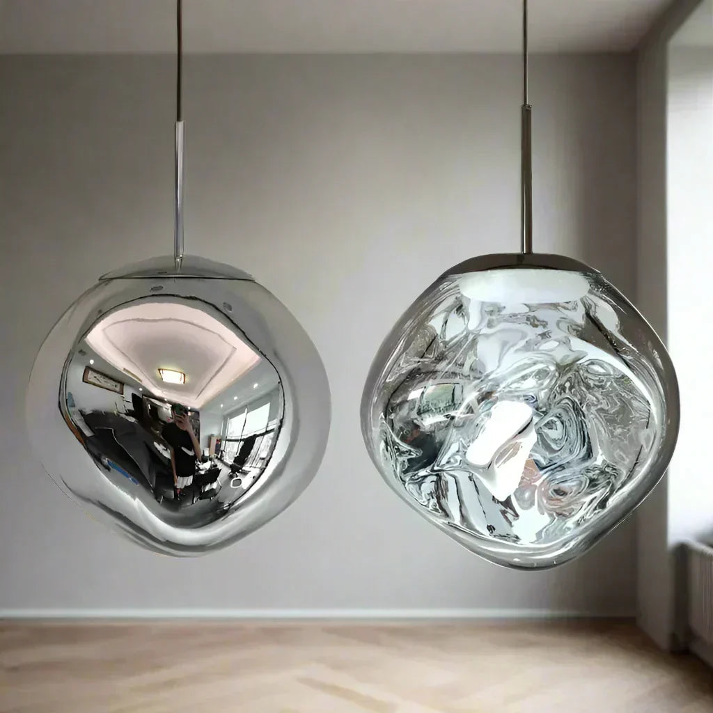 Fjordline glaslampa för köksö, modern och funktionell taklampa i nordisk design för köket.