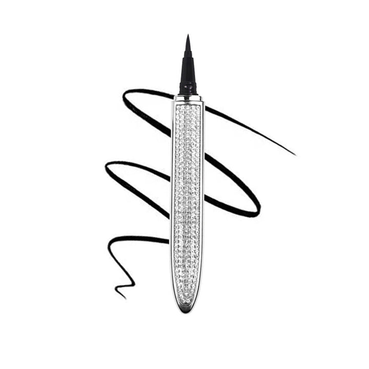 "Flerfärgad självhäftande eyeliner för kvinnor, vattenfast och kladdfri applicering, i nyanser av roséguld och svart."