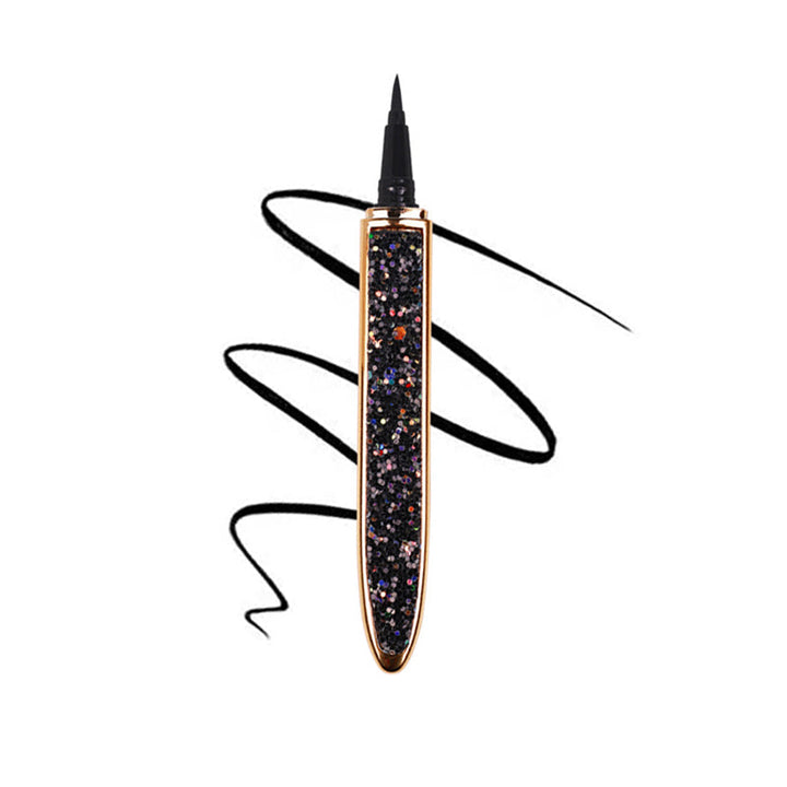 "Flerfärgad självhäftande eyeliner för kvinnor, vattenfast och kladdfri applicering, i nyanser av roséguld och svart."