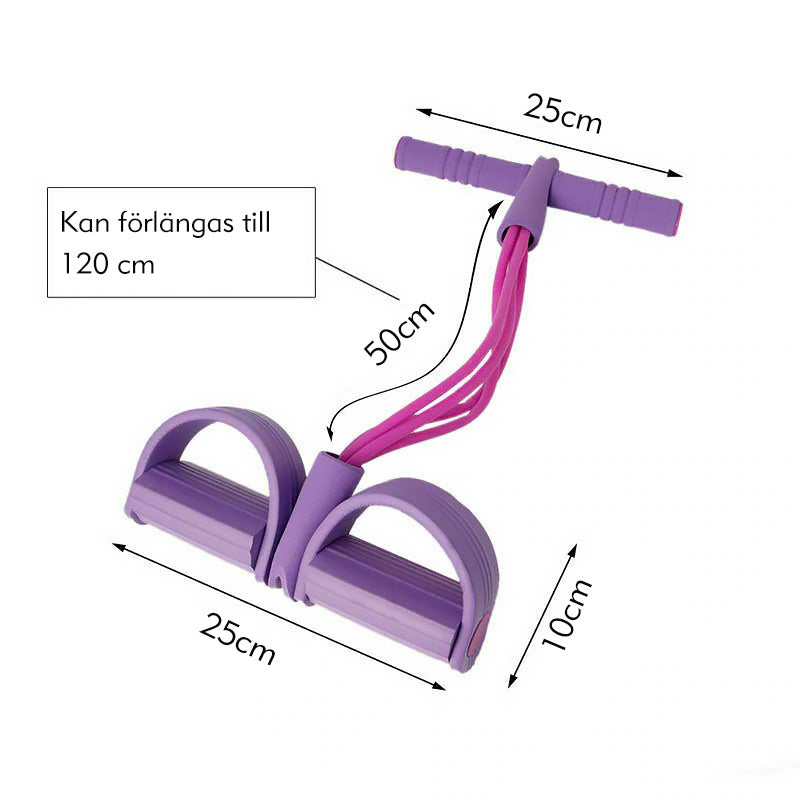 Flerfärgade multifunktionella träningsband för hemträning, slitstark TPE och NBR-skum, ergonomiska handtag.