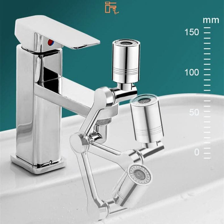Modern flexibel rotationskran 1080° för kök & badrum, med vattenbesparing och enkel montering.