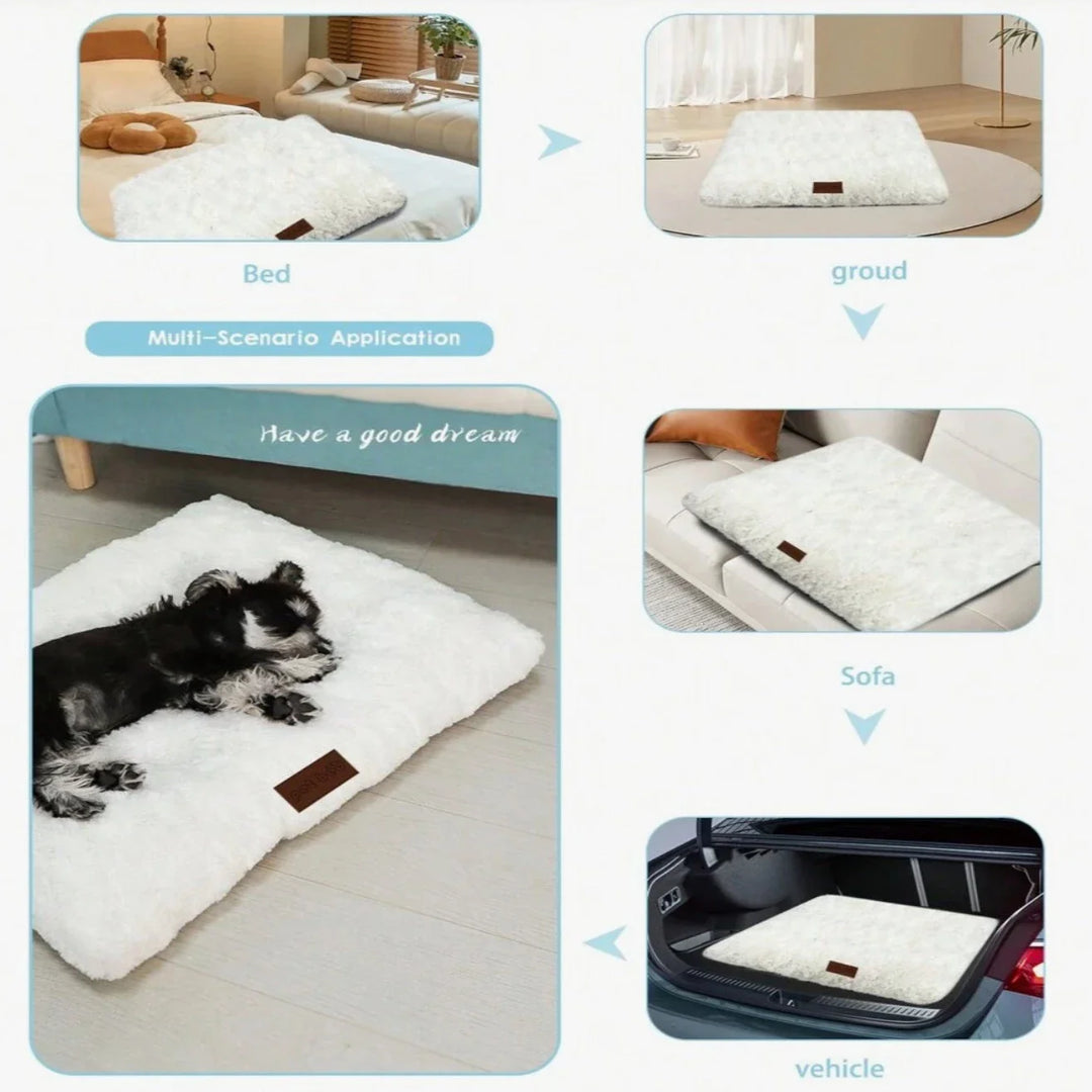 Antistress CozyCloud hundbädd, en lugnande och fluffig säng designad för avslappnad vila.
