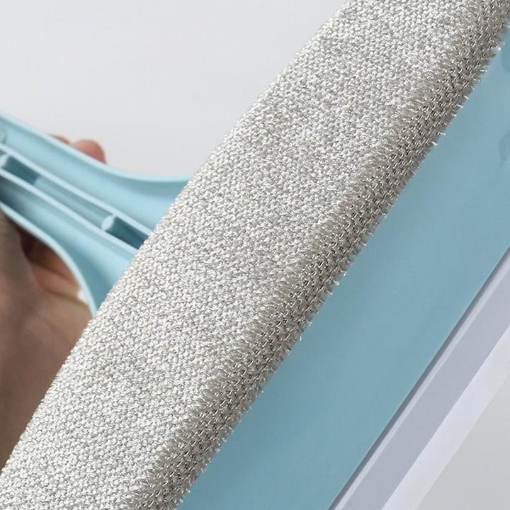 Fönsterrengöringsverktyg med avtagbart ergonomiskt PP-handtag för effektiv rengöring, rosa eller blått, 30x20 cm.