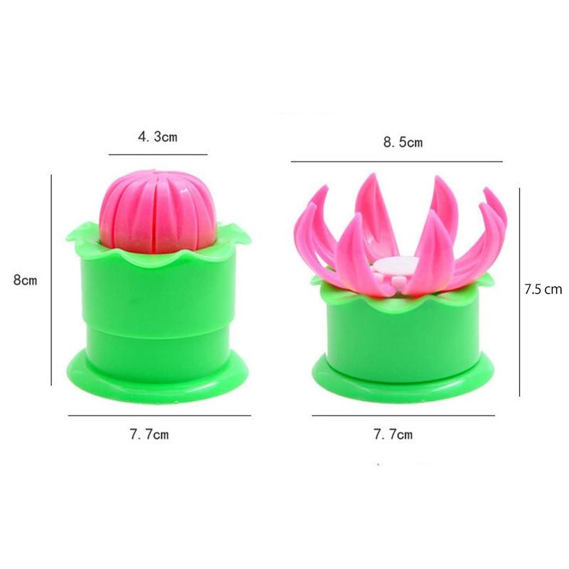 Formar för bullar i grön-rosa PP-material, för enkel bakning med kreativ design och hållbar användning.