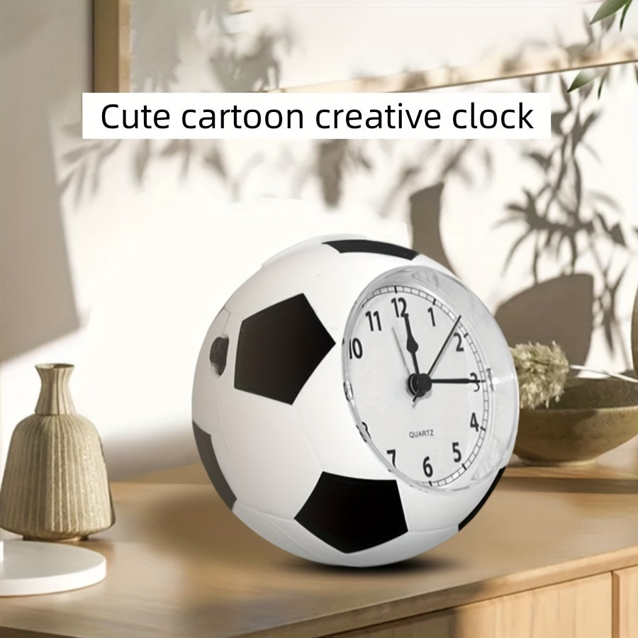 Lekfull plastklocka, fotbollsväckarklocka med musikalisk väckning. Ideal presenttips.