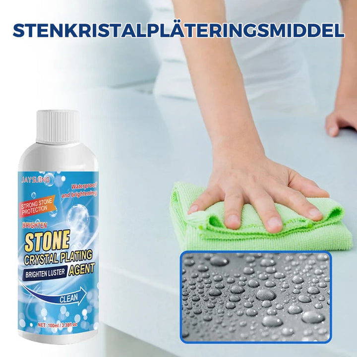 Gelformulerat stenfläckborttagningsmedel, perfekt för svåra fläckar på stenytor, enkelt att applicera, 100 ml flaska.