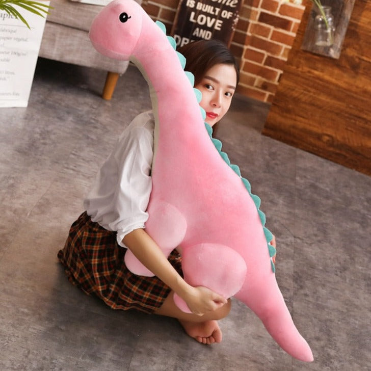 Barnens favorit! Stort plysch Diplodocus gosedjur, en dinosaurieleksak för lek och mys i barnrummet.