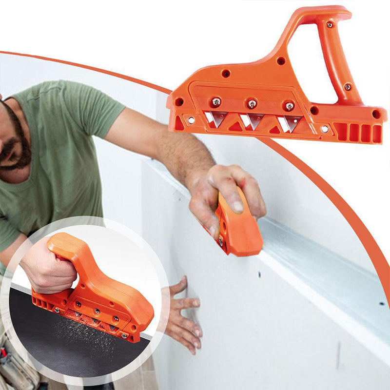 "Gipsskivverktyg med skarpt blad, orange design, ideal för exakta snitt och bekvämt grepp, perfekt för snickare."