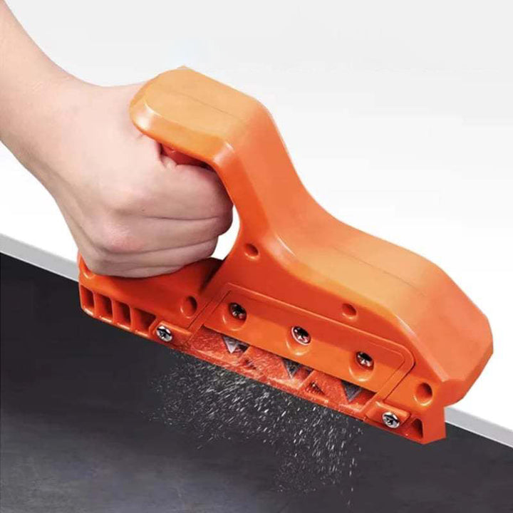 "Gipsskivverktyg med skarpt blad, orange design, ideal för exakta snitt och bekvämt grepp, perfekt för snickare."