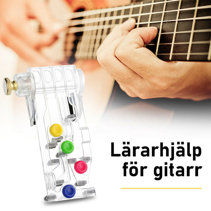 Gitarrinlärningsverktyg, kompakt och lätt, passar akustiska och elektriska gitarrer för snabb ackordinlärning.