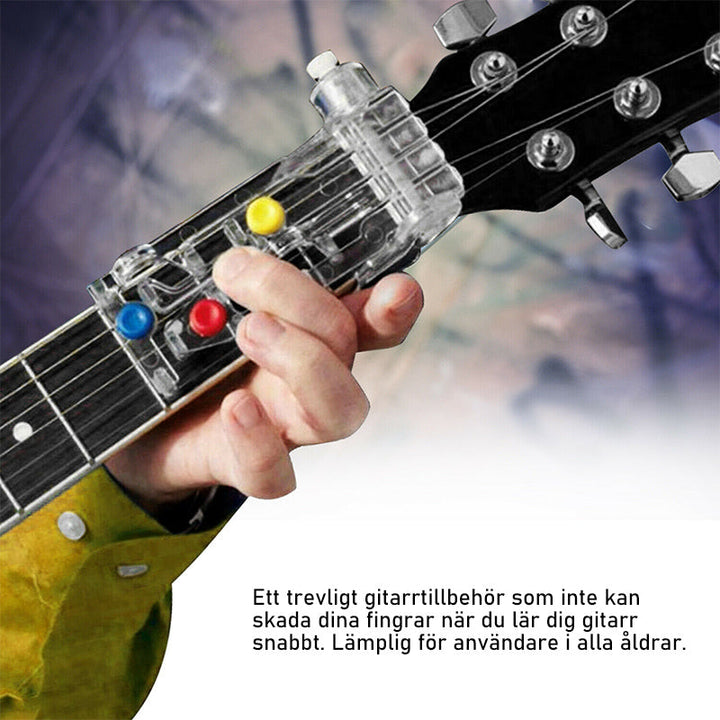Gitarrinlärningsverktyg, kompakt och lätt, passar akustiska och elektriska gitarrer för snabb ackordinlärning.