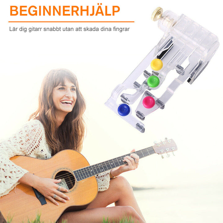 Gitarrinlärningsverktyg, kompakt och lätt, passar akustiska och elektriska gitarrer för snabb ackordinlärning.